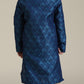 Boys Blue Embroidered Kurta Set