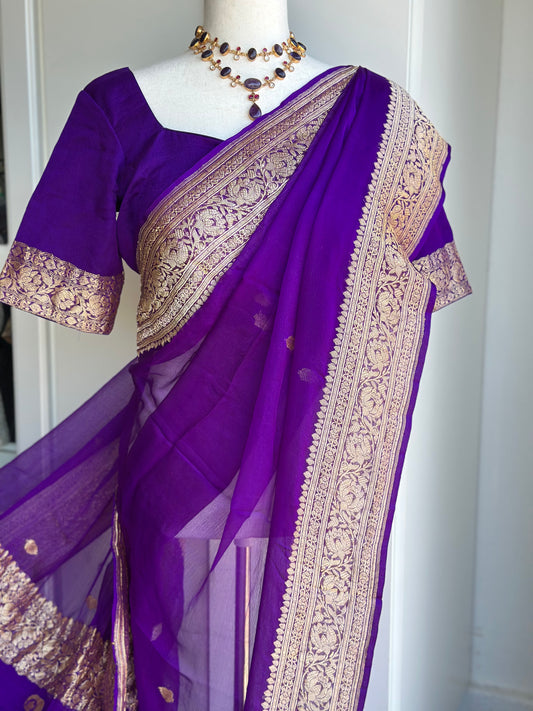 Pure Georgette Saree | Banarasi Saree | Sarees in USA