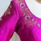 Pure Raw Silk  Embroidery Blouse | Saree Blouses in USA