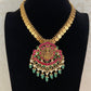 Jadau Kundan Lakshmi Pendant Kasula Necklace | Traditional Jewelry In USA