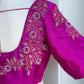 Pure Raw Silk  Embroidery Blouse | Saree Blouses in USA