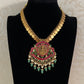 Jadau Kundan Lakshmi Pendant Kasula Necklace | Traditional Jewelry In USA