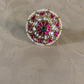 Ahmadabadi Jadau Kundan Finger Ring | Adjustable Finger Ring