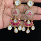 Semi Precious  Kundan Earrings