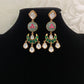 Semi Precious  Kundan Earrings