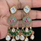 Semi Precious  Kundan Earrings