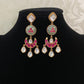 Semi Precious  Kundan Earrings