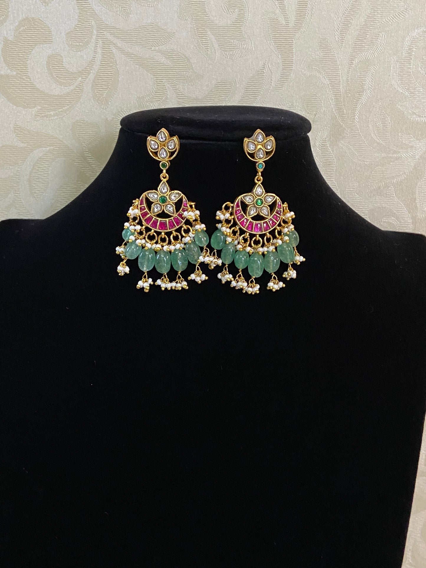 Jadau Kundan Earrings | Traditional Kundan Earrings
