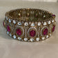 Victorian Kundan Polki & Ruby Stone Bangle