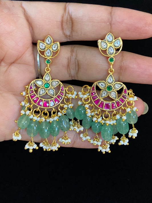Jadau Kundan Earrings | Traditional Kundan Earrings