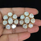 Moissanite Polki Stud Earrings | Latest Indian Jewelry