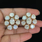 Moissanite Polki Stud Earrings | Latest Indian Jewelry