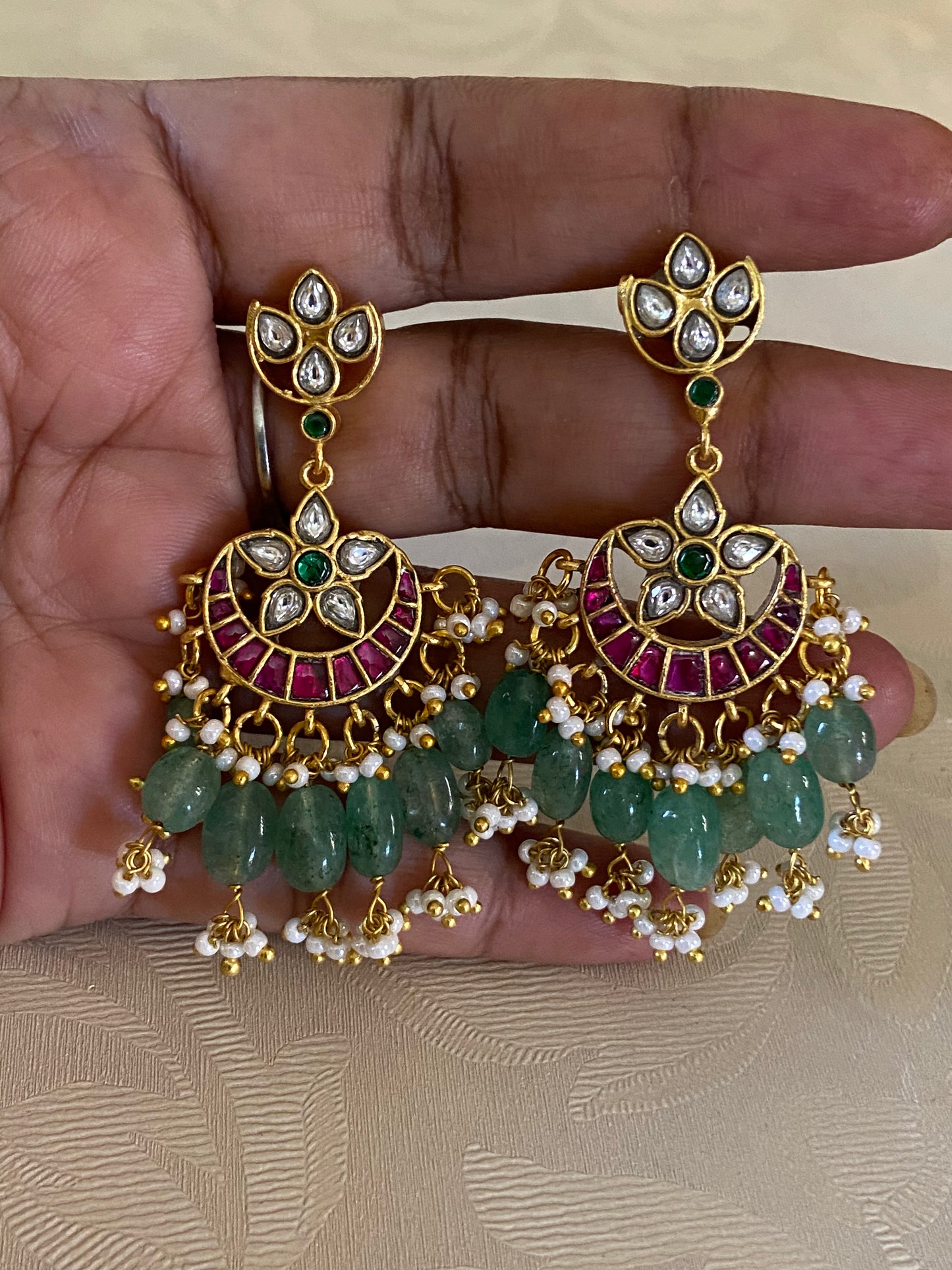 Jadau Kundan Earrings | Traditional Kundan Earrings
