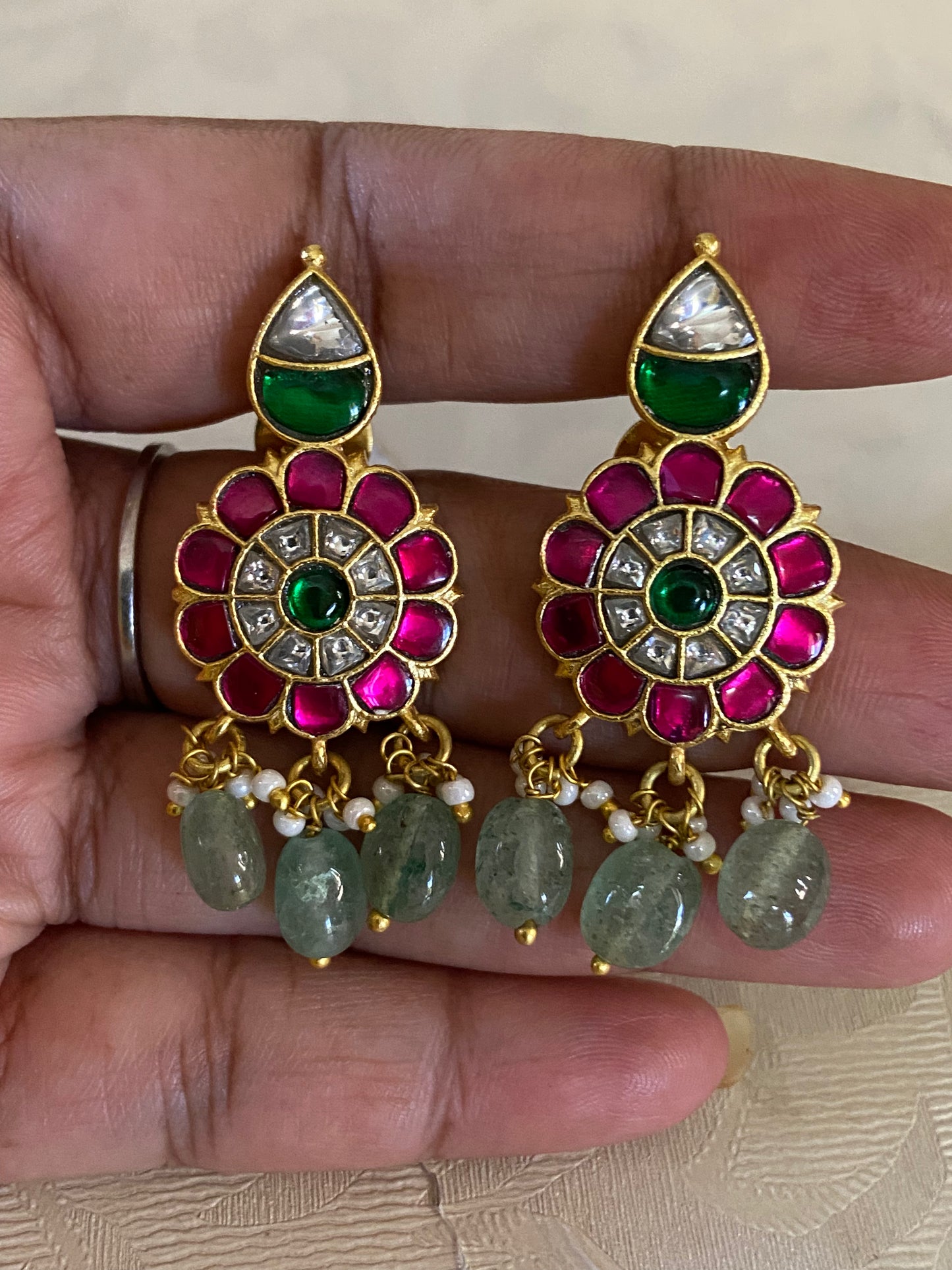 Jadau Kundan Earrings | Traditional Kundan Earrings