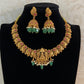 Antique Temple Lakshmi Necklace With Jumkis | Traditional Jewelry In USA
