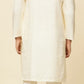 Cream Ikat Patterned Kurta Set