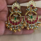 Jadau Kundan Chandbali Earrings |  Ahmadabadi Kundan jewelry | Traditional Jewelry in USA