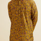 Mustard Yellow Printed Kurta