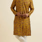 Mustard Yellow Printed Kurta