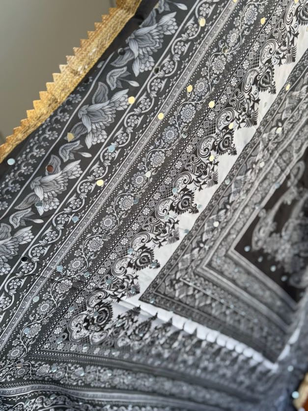Mirror Work Dupatta |   Party wear Dupatta