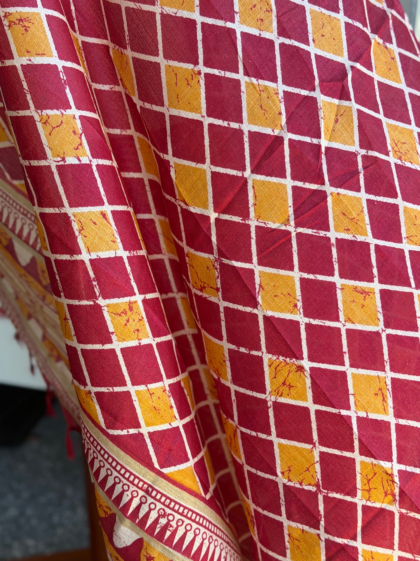 Printed silk Dupatta | gift idea