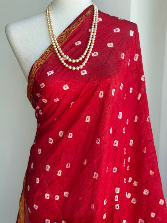 Bandhini Silk Dupatta | Party Wear Dupatta
