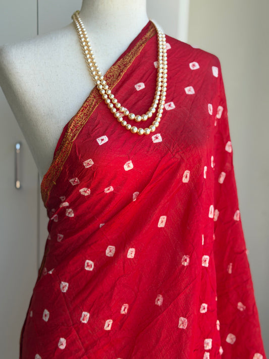 Bandhini Silk Dupatta | Party Wear Dupatta