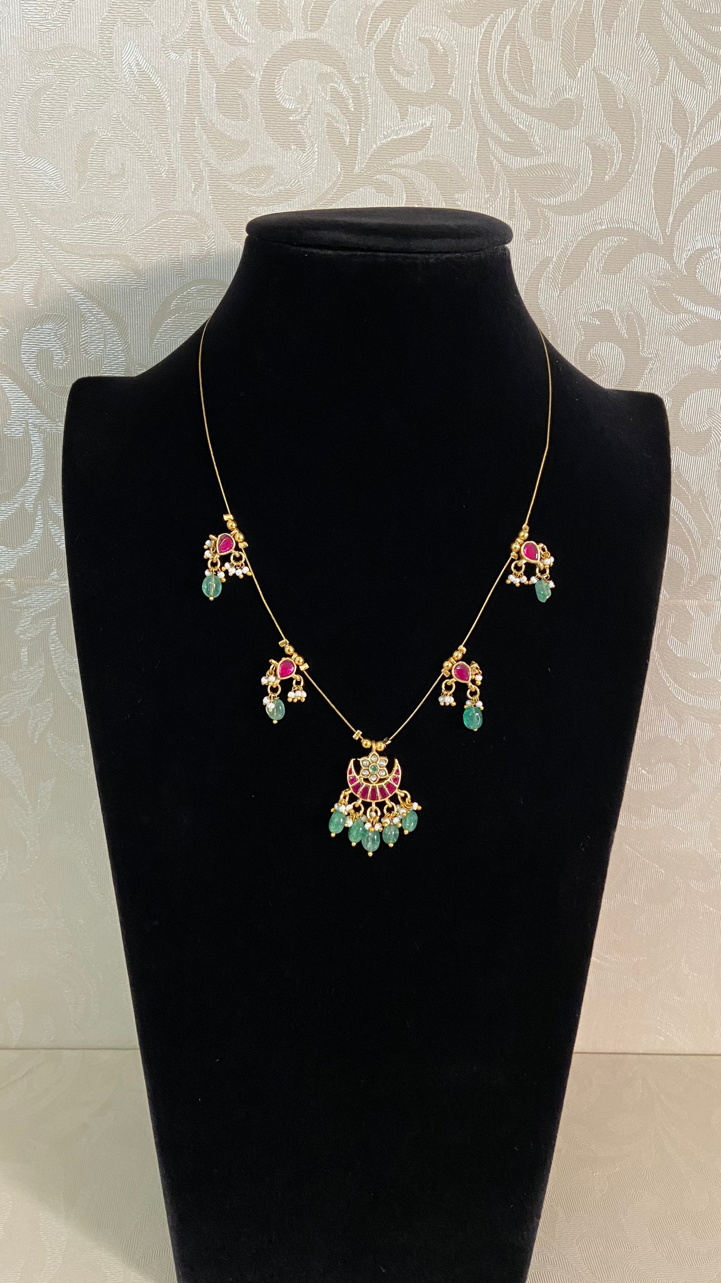 Jadau Kundan Invisible Necklace | Latest Necklace
