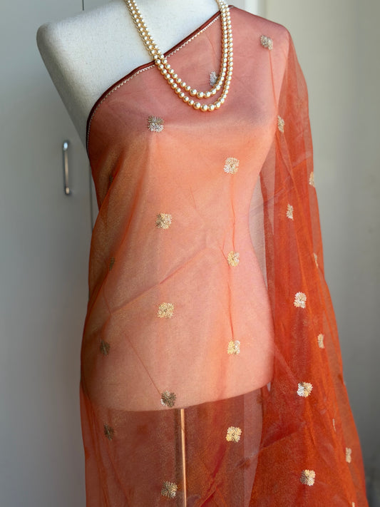 Shimmer Tissue Silk Dupatta | Party Wear Dupatta