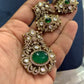 Antiquity Green Pendant & Earrings