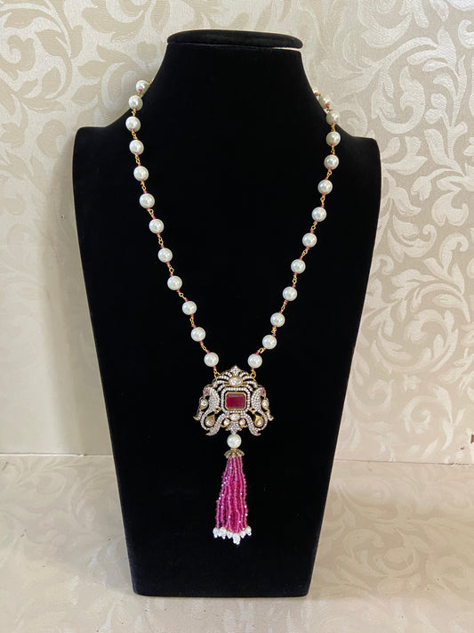 Victorian Pendants Pearl Necklace | Indian Jewelry In USA