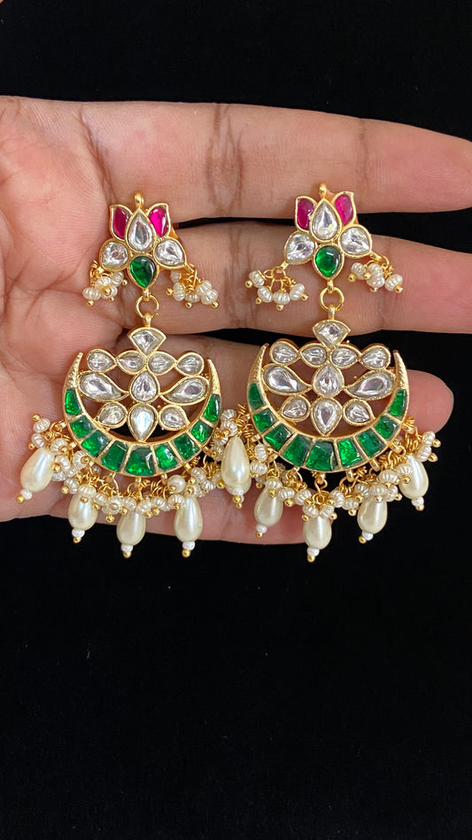 Jadau Kundan Earrings | Indian Earrings