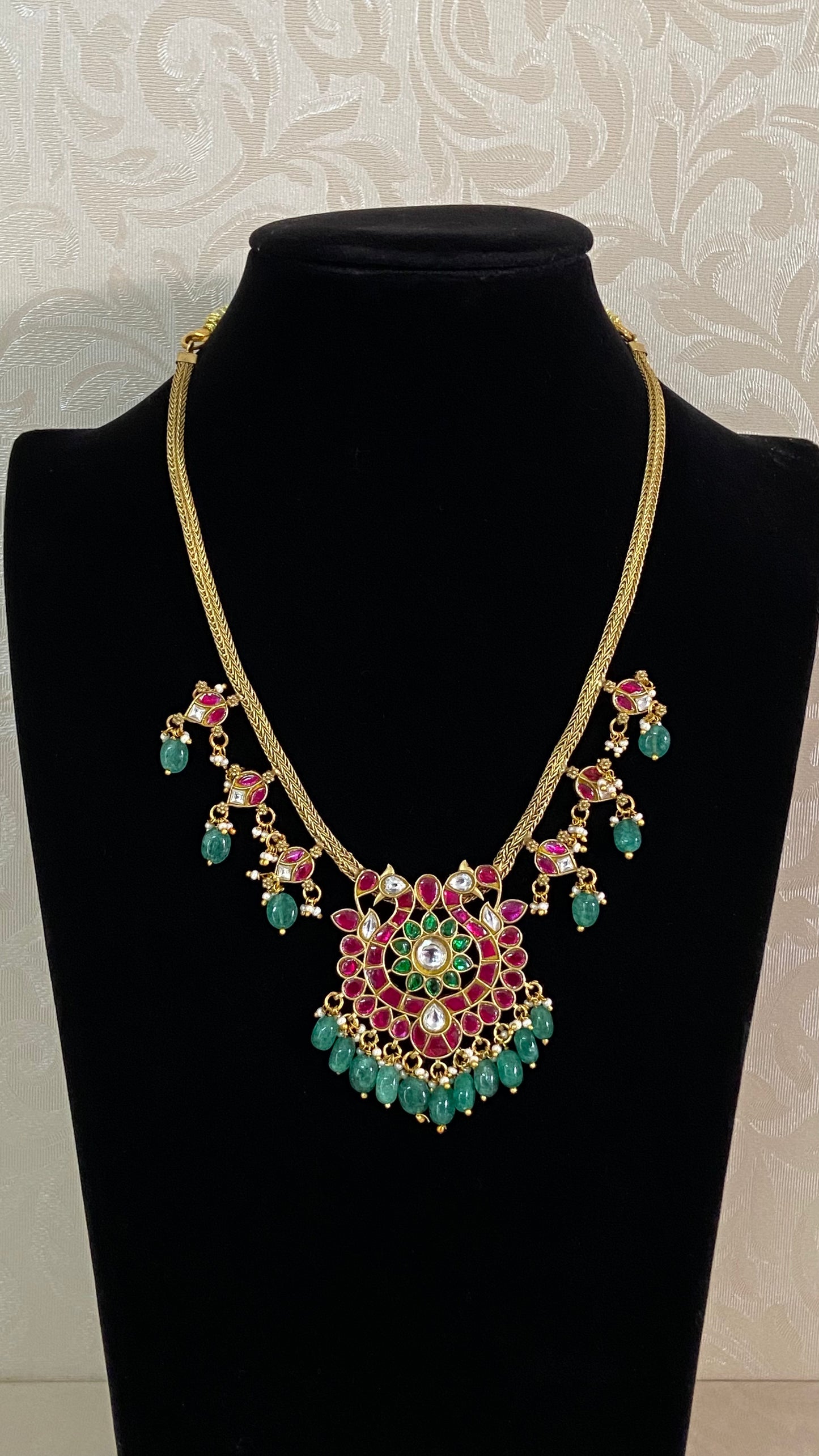 Antique Jadau Kundan Necklace | Indian jewelry In USA