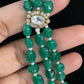 Green Beads Kundan Necklace | Indian jewellery in USA