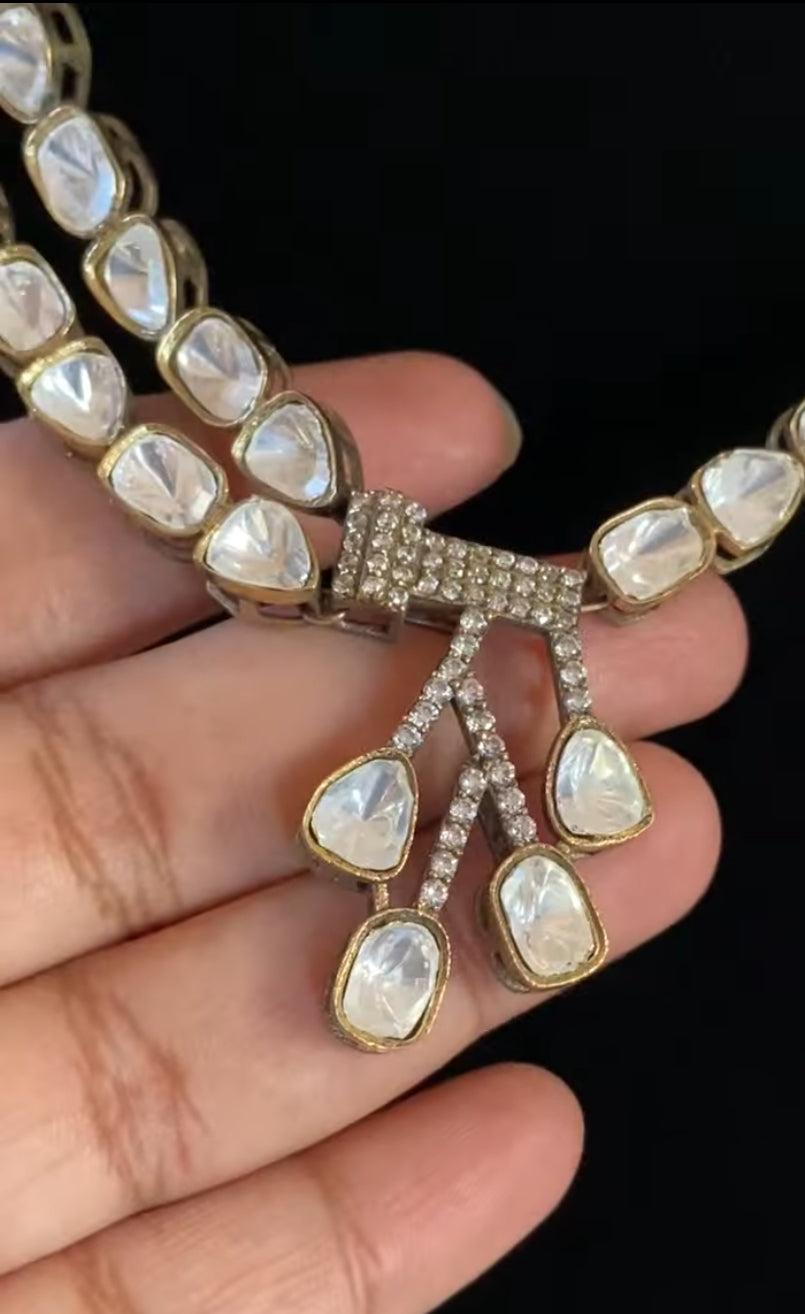 Moissanite Classic Necklace | Indian jewellery in USA