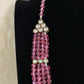 Pink beads Long  Necklace | Indian jewellery in USA