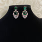 AD Kundan Rose Gold Earrings | Indian Earrings