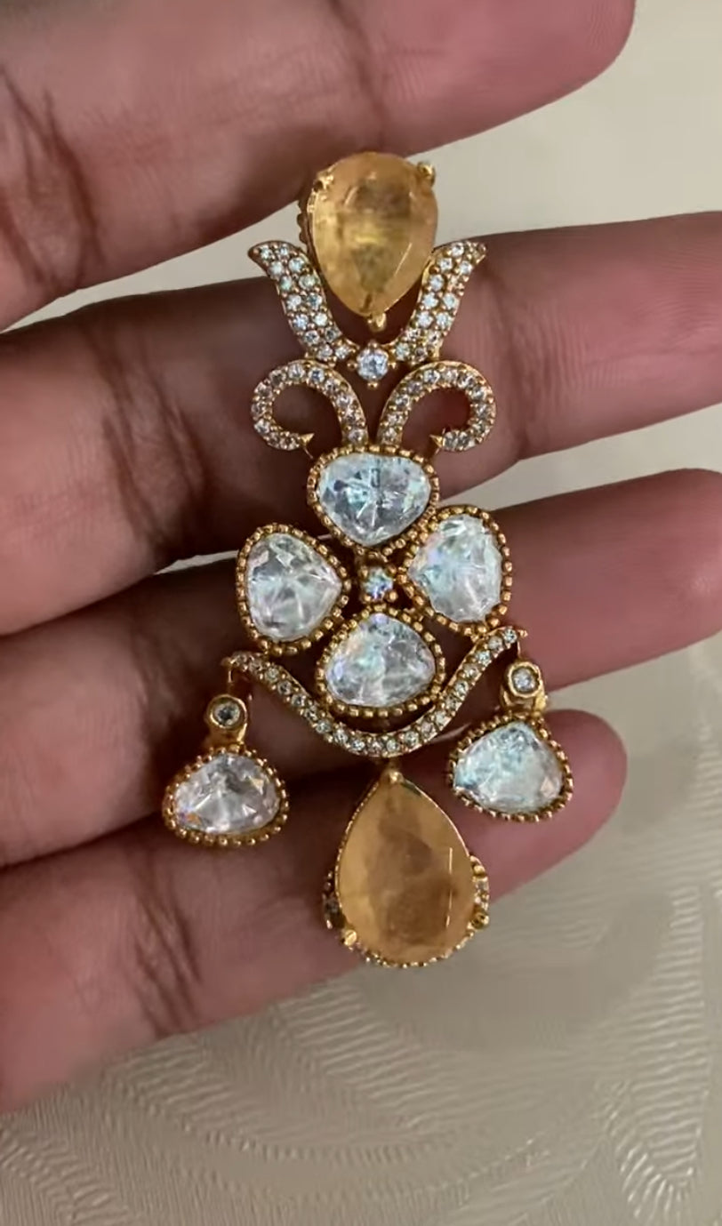 Moissanite & doublets Designer Necklace | Latest Indian jewelry