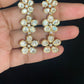 Polki Flower Drops Earrings