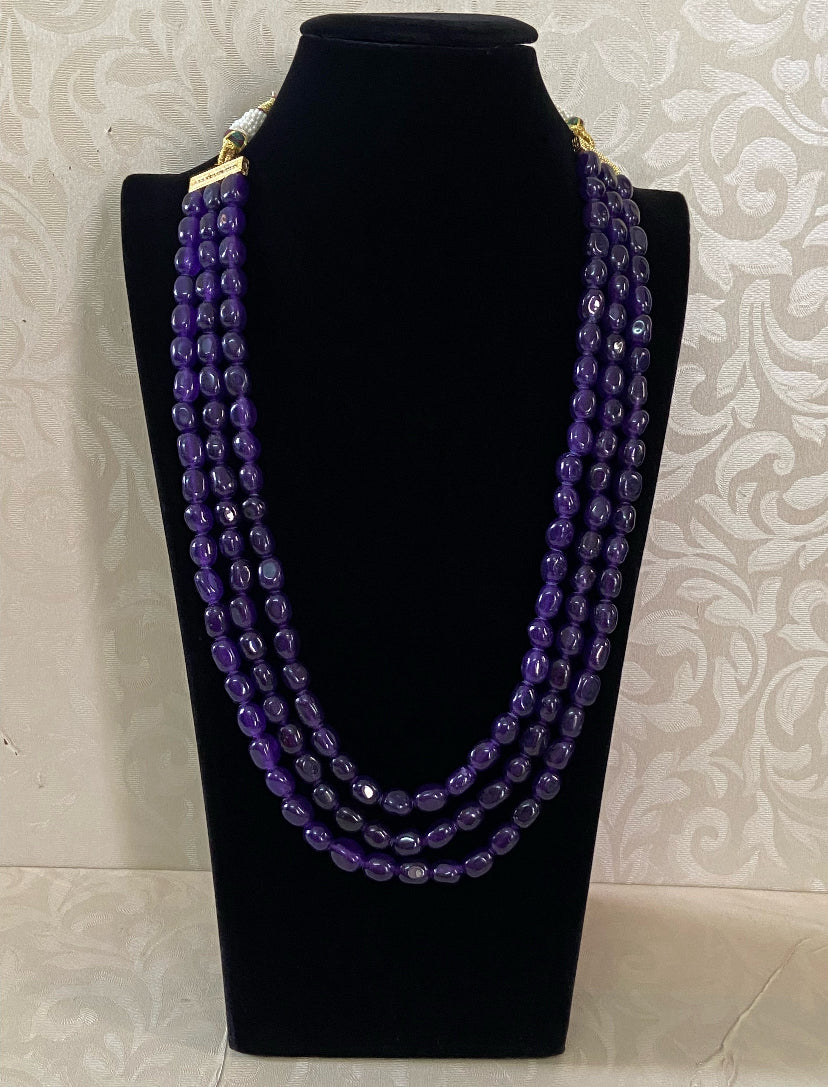 Gem grade onyx beads necklace | Indian jewelry in USA