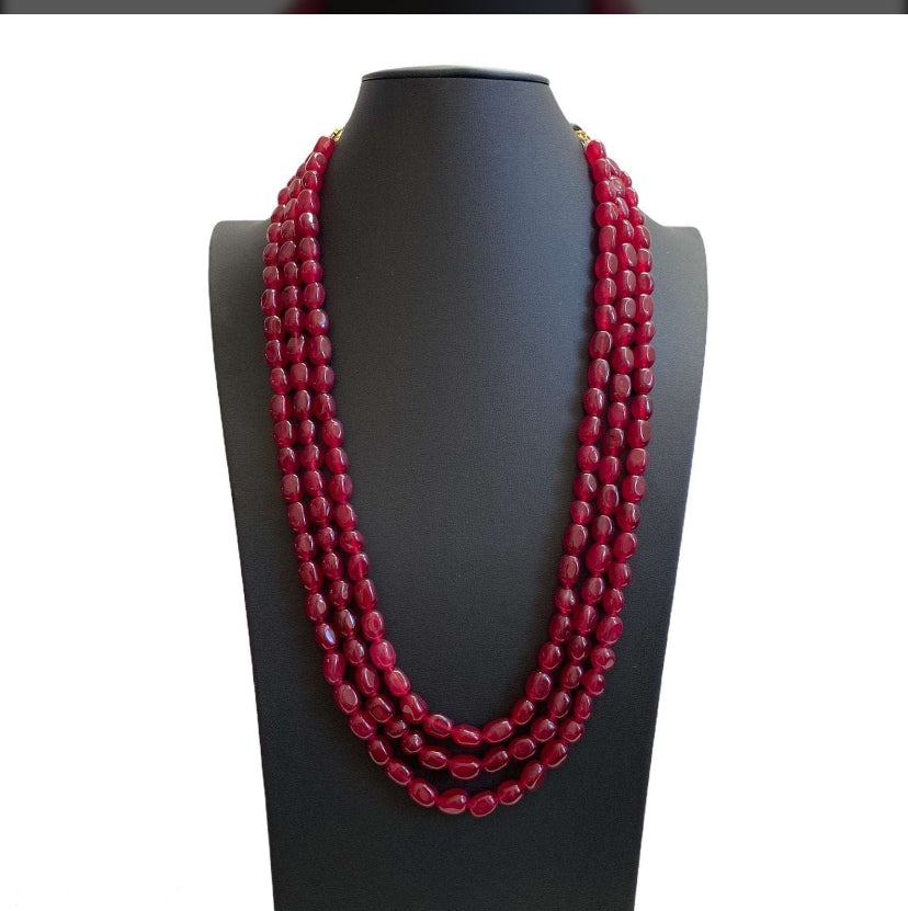 Gem grade onyx beads necklace | Indian jewelry in USA