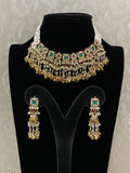 Polki Kundan Pearl Choker With Earrings |  Ahmadabadi Kundan jewelry| Indian Necklace In USA