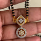 AD Pendant Mangalsutra | Black Beads Necklace