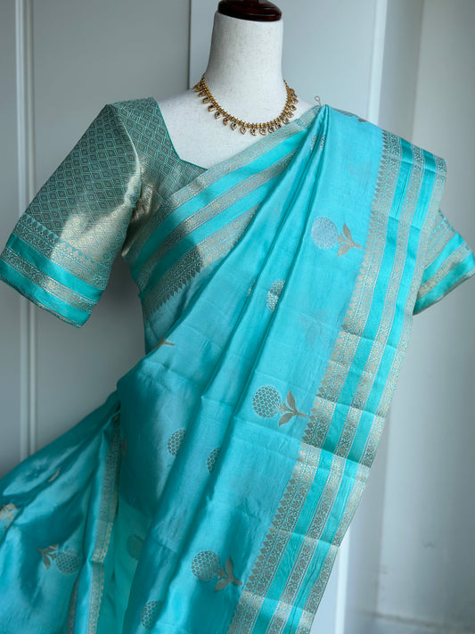 Pure Raw Mango Saree | Silk Mark Certified Saree