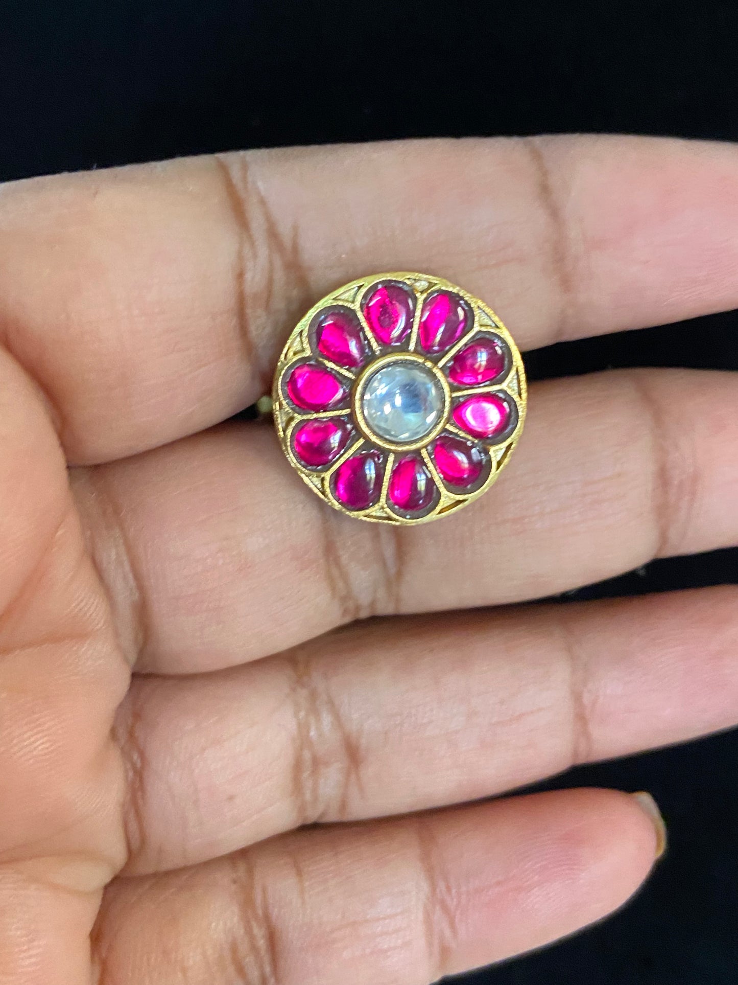 Jadau Kundan Finger Ring | Traditional Finger Ring