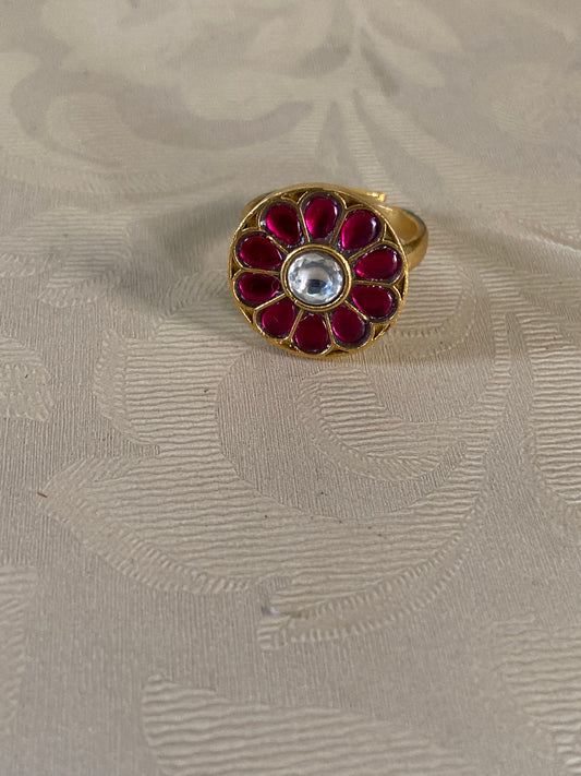 Jadau Kundan Finger Ring | Traditional Finger Ring