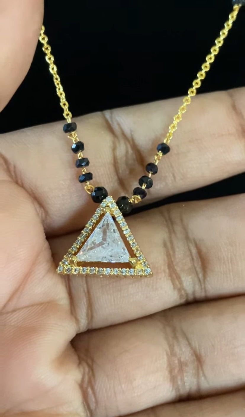 Mangalsutra | AD Pendant Mangalasutra