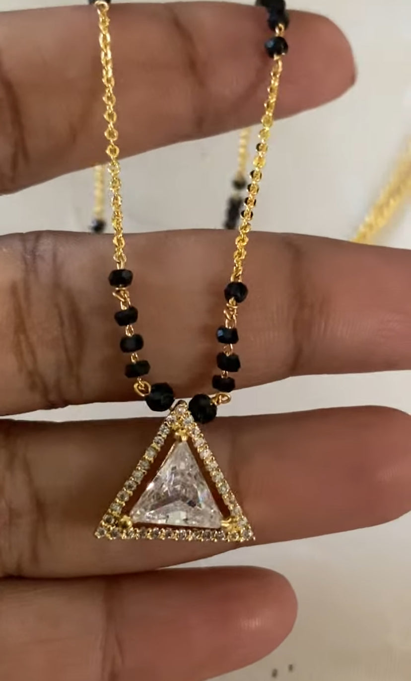 Mangalsutra | AD Pendant Mangalasutra