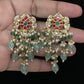 Jadau Kundan Earrings | Ahmadabadi Kundan jewelry |  Indian Earrings
