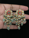 Jadau Kundan Earrings | Ahmadabadi Kundan jewelry |  Indian Earrings